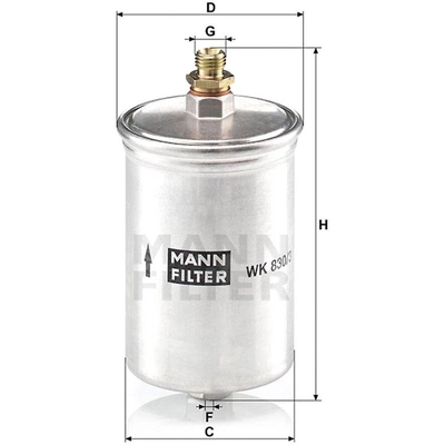 Fuel Filter by MANN-FILTER - WK830/3 pa2