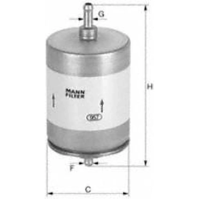 Fuel Filter by MANN-FILTER - WK832/1 pa2