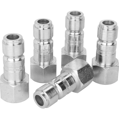MILTON INDUSTRIES INC - 1820 - G-Style 3/8 (F) NPT x 1/2 99 CFM Steel Quick Coupler Plug, 5 Pieces (Pack of 5) pa3