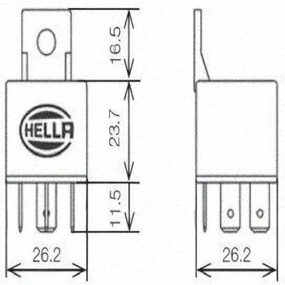 General Purpose Relay by HELLA - 933332181 pa10