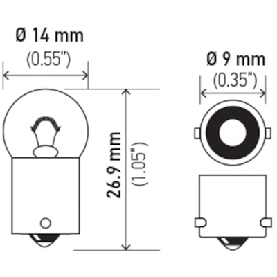 HELLA - 1895 - Light Bulb (Pack of 10) pa1