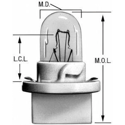 Glove Box Light (Pack of 10) by WAGNER - PC194 pa24
