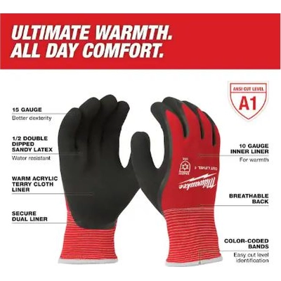 MILWAUKEE - 48-22-8913 - Cut Level 1 Winter Insulated Gloves pa4