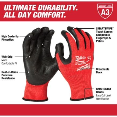 MILWAUKEE - 48-22-8933 - Resistant  Dipped Work Gloves pa4