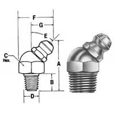 LINCOLN - 5182 - Taper Thread Grease Fitting pa1