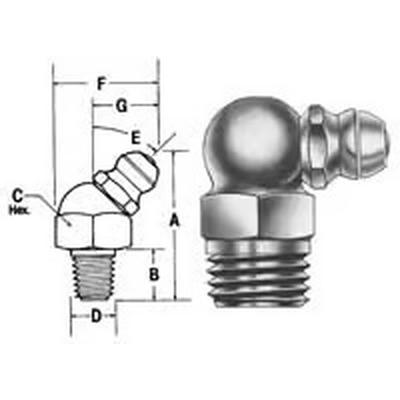 LINCOLN - 5183 - Taper Thread Grease Fitting pa1