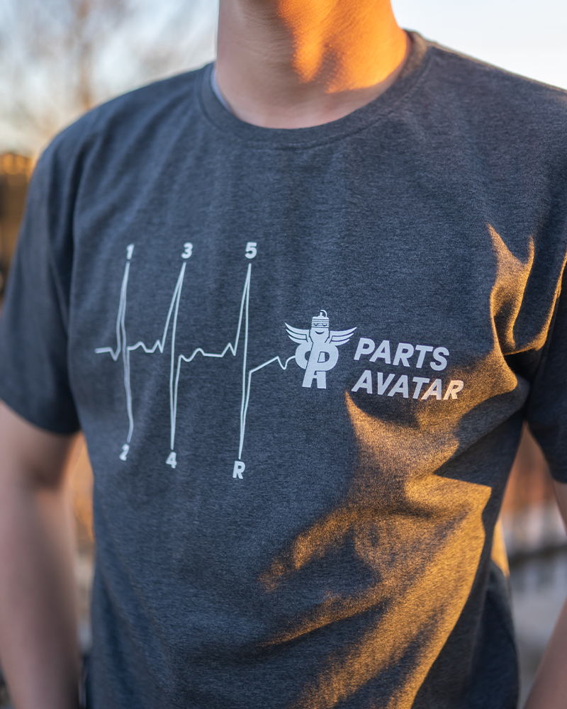 Order T-shirt Grey Gear Pulse   For Your Vehicle