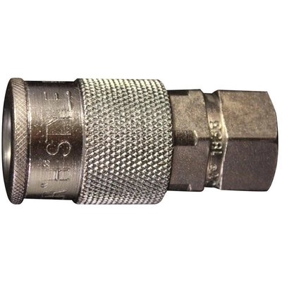 H-Style 1/4" (F) NPT x 3/8" 67 CFM Steel Quick Coupler Body, 5 Pieces (Pack of 5) by MILTON INDUSTRIES INC - 1833 pa1