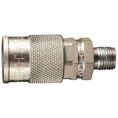 H-Style 1/4" (M) NPT x 3/8" 67 CFM Steel Quick Coupler Body, 5 Pieces by MILTON INDUSTRIES INC - 1834 pa1