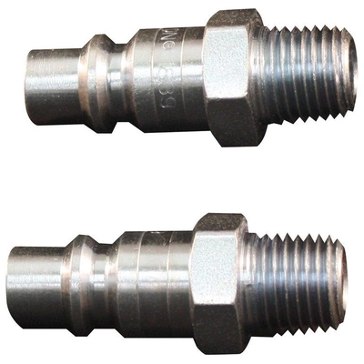 H-Style 1/4" (M) NPT x 3/8" 67 CFM Steel Quick Coupler Plug in Box Package, 1 Piece by MILTON INDUSTRIES INC - 1839 pa1