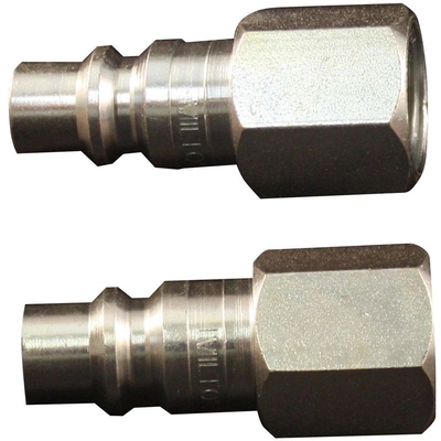 H-Style 3/8" (F) NPT x 3/8" 67 CFM Steel Quick Coupler Plug in Box Package, 2 Pieces by MILTON INDUSTRIES INC - 1838 pa3