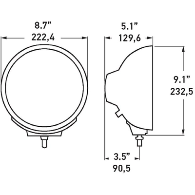 Halogen Driving Light by HELLA - 007560361 pa2