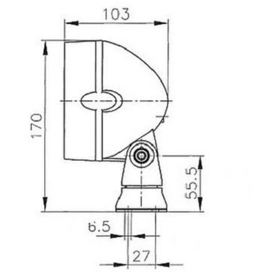 Halogen Heavy Duty Work Light by HELLA - H15134001 pa8