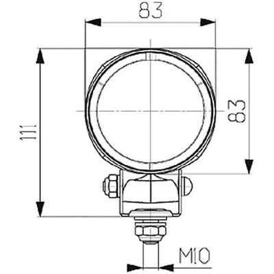 Halogen Work Light by HELLA - 996176491 pa11