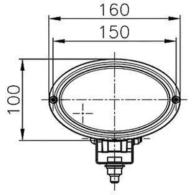 Halogen Work Light by HELLA - H15161021 pa10