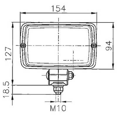 Halogen Work Light by HELLA - H15522067 pa3