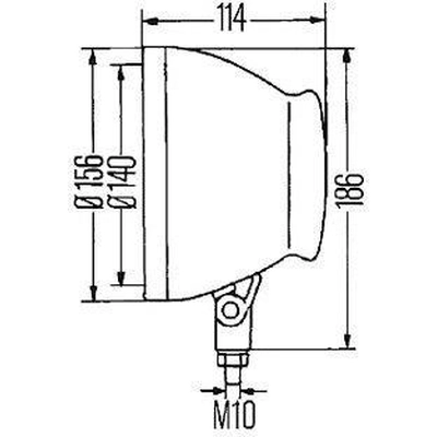 Halogen Work Light by HELLA - H15710011 pa4