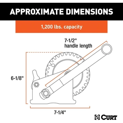 Hand Winch by CURT MANUFACTURING - 29424 pa5