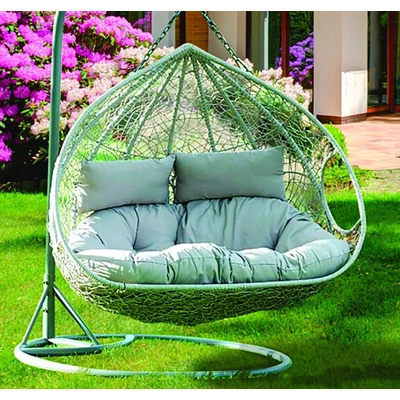 Hanging Egg Double Chair by WILLION - JYF18085-GREY pa1