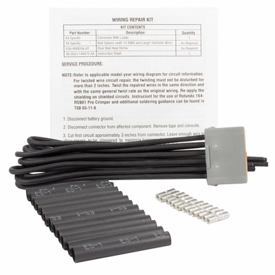 Headlamp Connector by MOTORCRAFT - WPT396 pa3