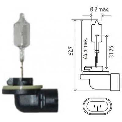 Headlight Bulb by HELLA - 888 pa2