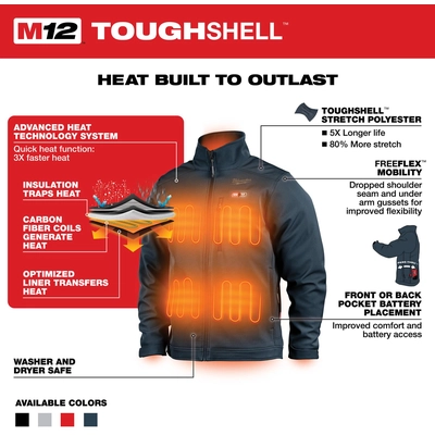 MILWAUKEE - 204G-21L - Heated Jacket pa4