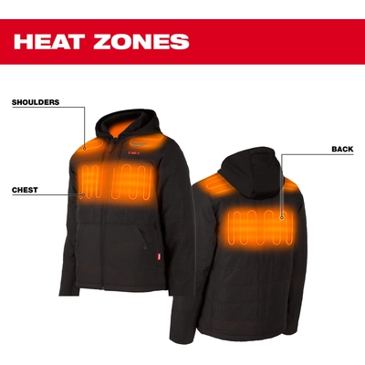 MILWAUKEE - 205B-21S - M12 Heated Axis Hooded Jacket pa2