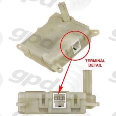 Heater Blend Door Or Water Shutoff Actuator by GLOBAL PARTS DISTRIBUTORS - 1711907 pa3