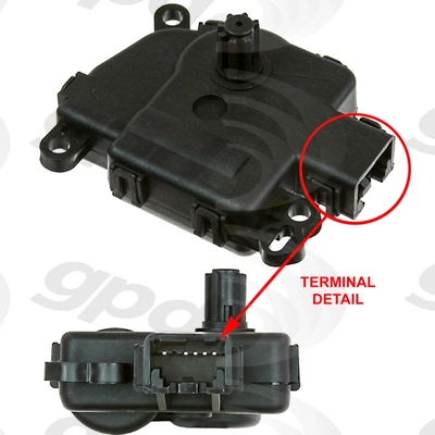 Heater Blend Door Or Water Shutoff Actuator by GLOBAL PARTS DISTRIBUTORS - 1712302 pa2