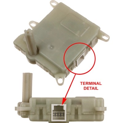 Heater Blend Door Or Water Shutoff Actuator by GLOBAL PARTS DISTRIBUTORS - 1712306 pa4