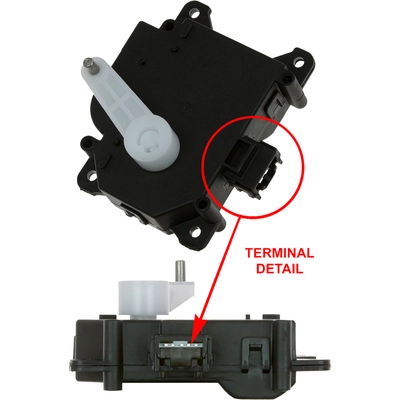 Heater Blend Door Or Water Shutoff Actuator by GLOBAL PARTS DISTRIBUTORS - 1712328 pa2