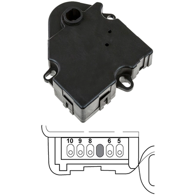 GLOBAL PARTS DISTRIBUTORS - 1712755 - HVAC Recirculation Door Actuator pa1