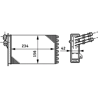 MAHLE ORIGINAL - AH72-000S - Heater matrix pa2