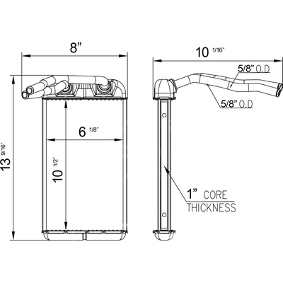 Heater Core by TYC - 96117 pa3