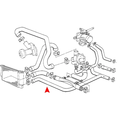 Heater Hose by URO - 11531722743 pa3