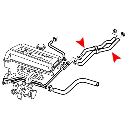 Heater Hose by URO - 4961074 pa2