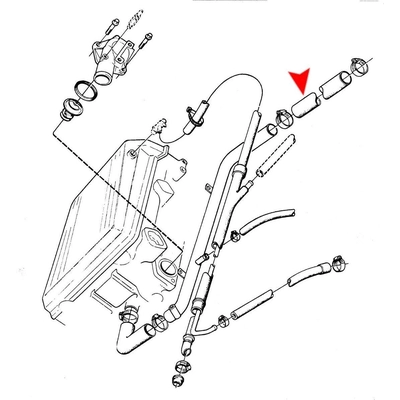 Heater Hose by URO - 7545544 pa3