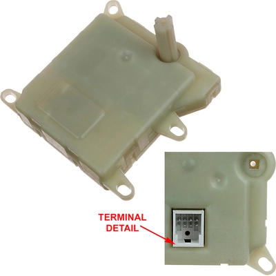 Heating Ventilation & Air Conditioning Mode Door Actuator by GLOBAL PARTS DISTRIBUTORS - 1711900 pa3