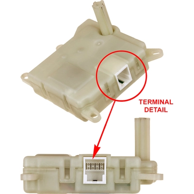 Heating Ventilation & Air Conditioning Mode Door Actuator by GLOBAL PARTS DISTRIBUTORS - 1711907 pa4