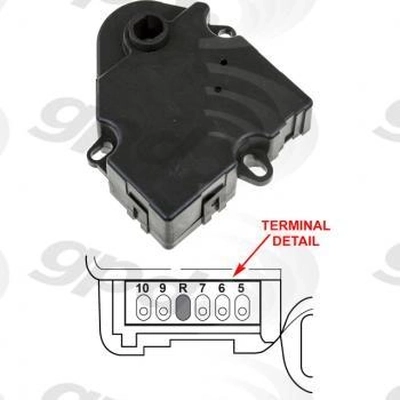 Heating Ventilation & Air Conditioning Mode Door Actuator by GLOBAL PARTS DISTRIBUTORS - 1712071 pa2