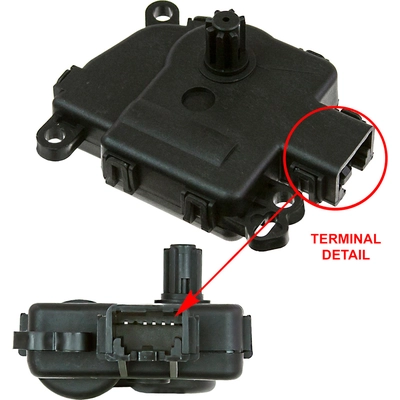 Heating Ventilation & Air Conditioning Mode Door Actuator by GLOBAL PARTS DISTRIBUTORS - 1712294 pa6