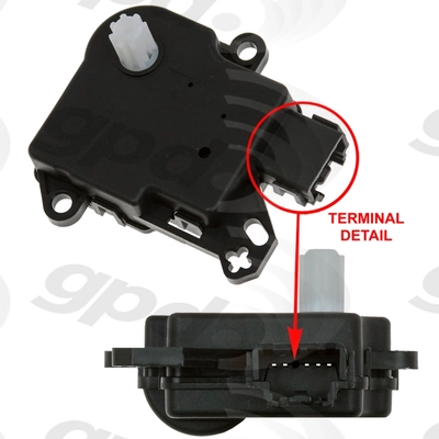 Heating Ventilation & Air Conditioning Mode Door Actuator by GLOBAL PARTS DISTRIBUTORS - 1712296 pa1