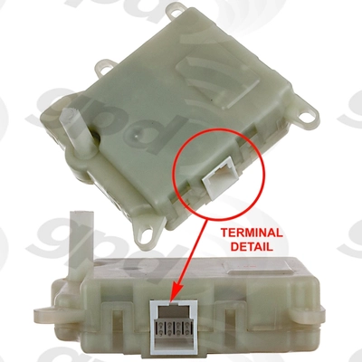 Heating Ventilation & Air Conditioning Mode Door Actuator by GLOBAL PARTS DISTRIBUTORS - 1712309 pa1