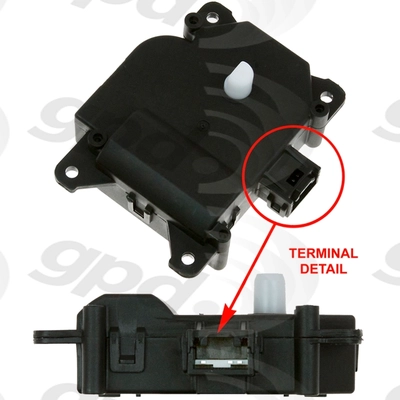 Heating Ventilation & Air Conditioning Mode Door Actuator by GLOBAL PARTS DISTRIBUTORS - 1712318 pa1