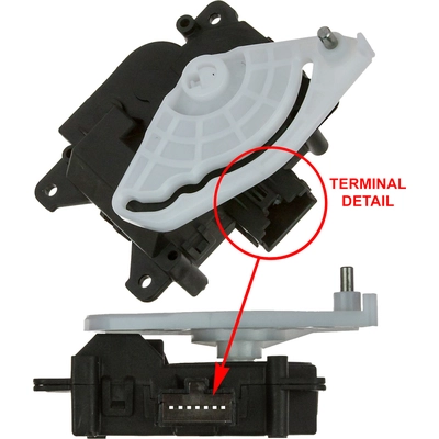 Heating Ventilation & Air Conditioning Mode Door Actuator by GLOBAL PARTS DISTRIBUTORS - 1712334 pa2