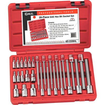 Hex Bit Socket Set by GENIUS - BS-2328HL pa8