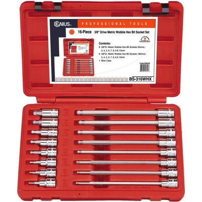 Hex Bit Socket Set by GENIUS - BS-316WHX pa9