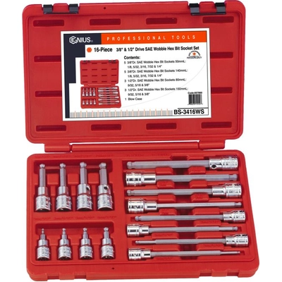 Hex Bit Socket Set by GENIUS - BS-3416WS pa9