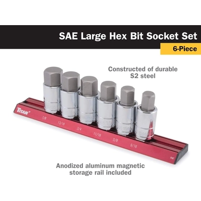 Hex Bit Socket Set by TITAN - 16130 pa3