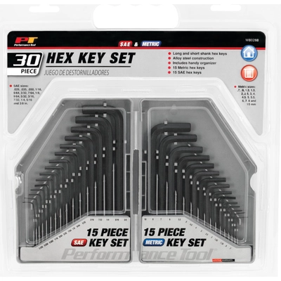 Hex Key Set by PERFORMANCE TOOL - W80288 pa2